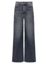 Mother The Ditcher Roller Sneak Jeans In Grigio