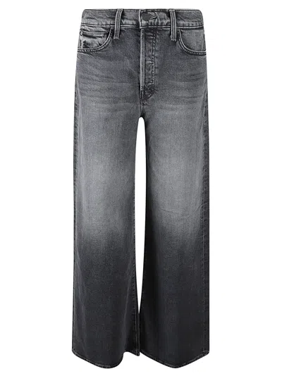 Mother The Ditcher Roller Sneak Jeans In Gray