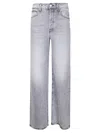 Mother The Ditcher Roller Sneak Jeans In Blue