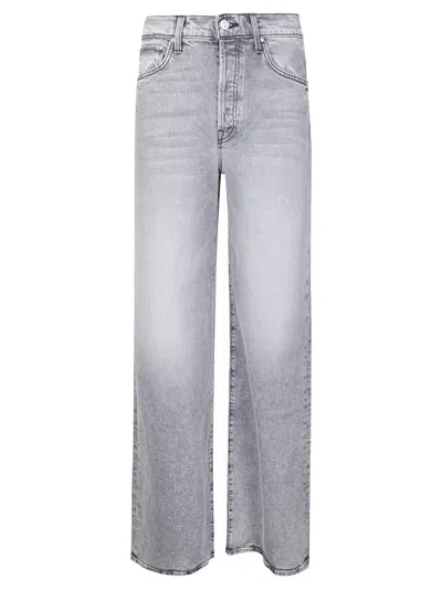 Mother The Ditcher Roller Sneak Jeans In Blue