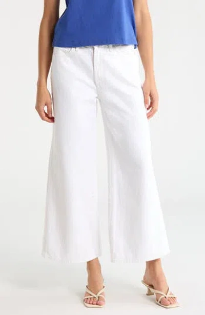 Mother The Ditcher Roller Zip Ankle Jeans In White