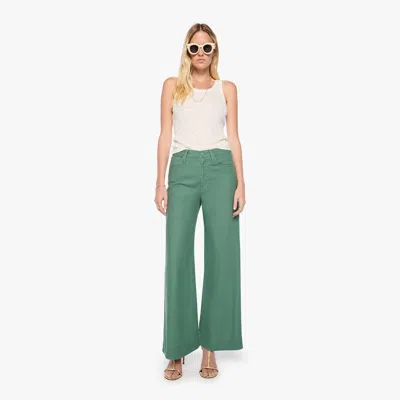 Mother The Ditcher Roller Zip Skimp Dark Ivy Pants In Green