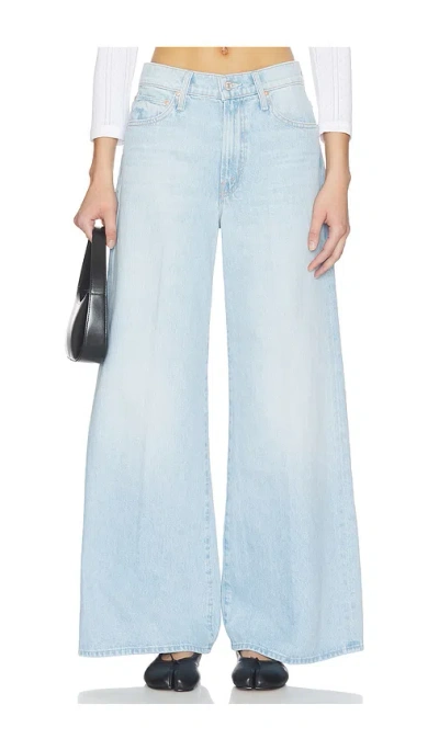 Mother Womens Shaken Not Stirred Ditcher Roller Zip Skimp Denim Jeans In Blue