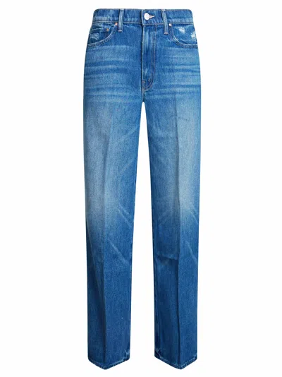 Mother The Ditcher Roller Zip Skimp Mini Denim Skirt