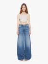 Mother The Ditcher Roller Zip Sneak Remember When Jeans In Blue