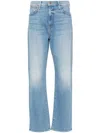 Mother The Ditcher Straight Jeans In Blue