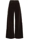 Mother 'ditcher' Brown Five Pockets Jeans With Wide Leg In Corduroy Woman In Braun