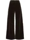 Mother 'ditcher' Brown Five Pockets Jeans With Wide Leg In Corduroy Woman In Brown