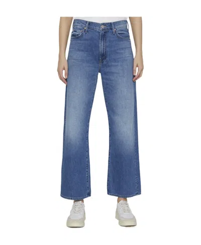 Mother The Dodger Ankle Cropped Jeans In Blue