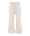 Mother The Dodger Ankle Cropped Jeans In White
