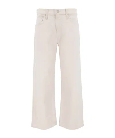Mother The Dodger Ankle Cropped Jeans In White
