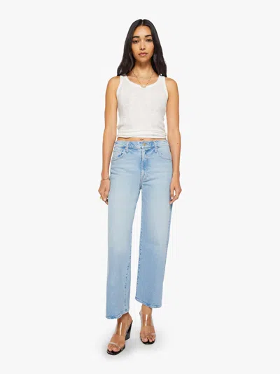 Mother The Dodger Ankle Fringe Benefits Jeans In Blue