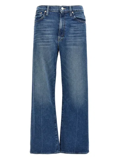 Mother The Dodger Ankle Wide Leg Jeans In Blue