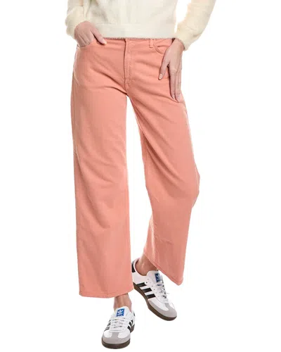 MOTHER MOTHER THE DODGER ANKLE LINEN-BLEND MANGO STRAIGHT LEG JEAN