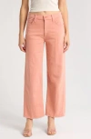 Mother The Dodger Ankle Loose Straight Jeans In Mango