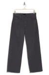 Mother The Dodger Ankle Loose Straight Jeans In Peat