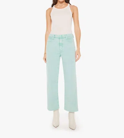 Mother Dodger Ankle Jeans In Neptune Green In Multi