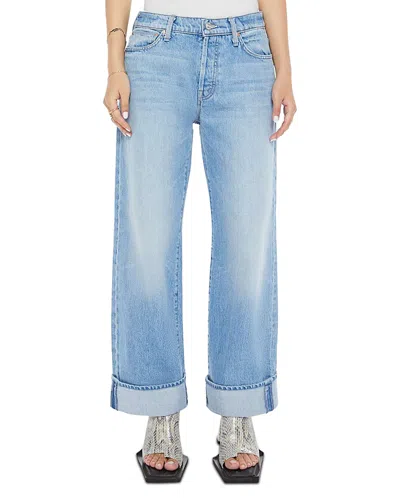 MOTHER THE DODGER BUTTON HOVER CUFF JEANS IN FUNK N FLAIR