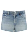 Mother The Dodger Denim Shorts In Blue