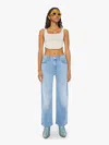 Mother The Tripper Ankle Fray All Over The Map Jeans In Blue - Size 29 In Blue