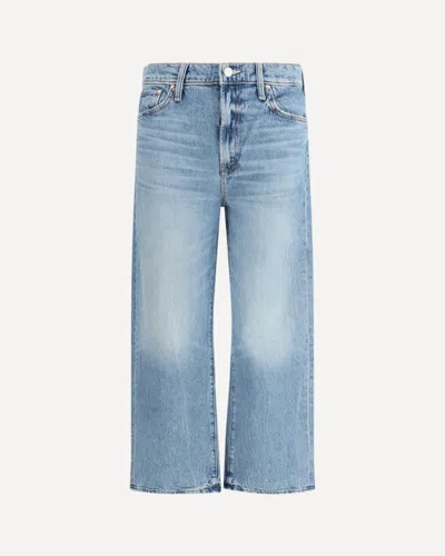 Mother The Dodger Button Flood Jeans In Green Thumb