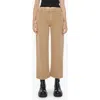 Mother The Dodger Flood High Rise Jeans In Dark Khaki In Dark Khaki