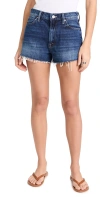 Mother The Dodger Frayed Cutoff Denim Shorts In Did You Bring Me Anything