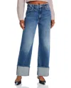 Mother The Dodger High Rise Skimp Cuff Jeans In Music Is The Way In Music Is The Way