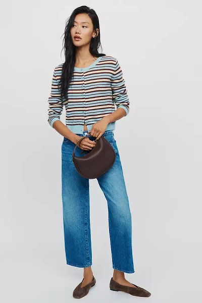Mother The Dodger High-rise Flood Jeans In Blue