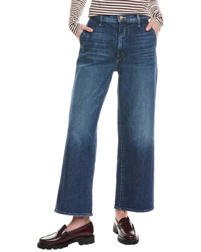 Mother The Dodger Prep Ankle Yee Haw Wide Leg Jean In Blue