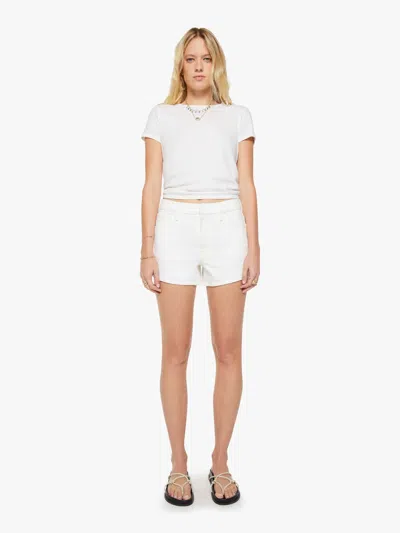 Mother The Dodger Shorts Picket Fence In White
