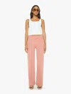 Mother The Dodger Sneak Coral Haze Pants In Pink
