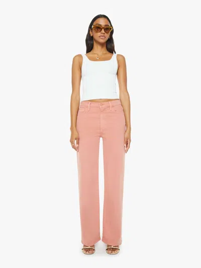 Mother The Dodger Sneak Coral Haze Pants In Pink