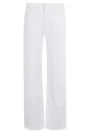 Mother 'the Dodger Sneak' White Five Pocket Jeans