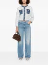 Mother Dodger Sneak Faded Jeans In Blue