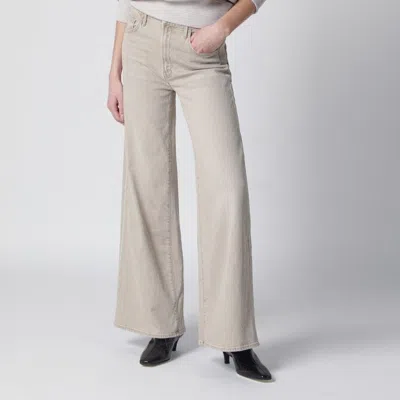 Mother The Dodger Sneak Jeans In Caramel Beige In Multi