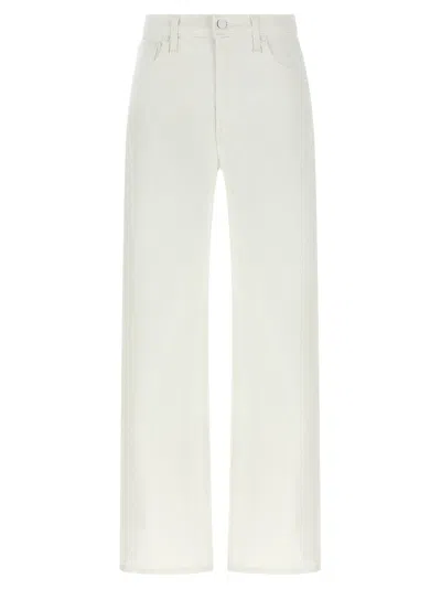 Mother The Dodger Sneak Jeans In White