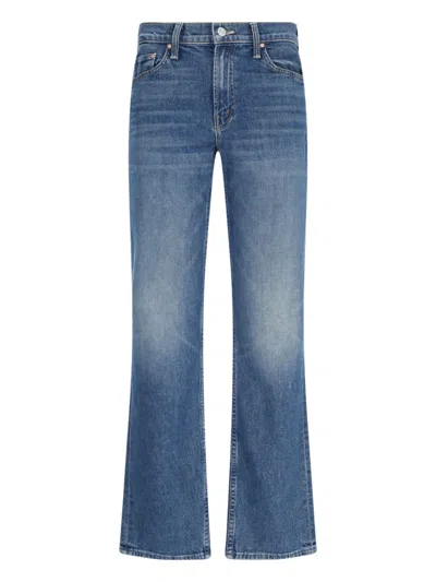 Mother The Dodger Sneak Straight Jeans In Denim
