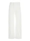 Mother Jeans The Dodger Sneak White In White