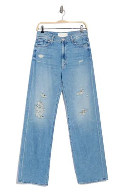 Mother The Dodger Sneak Wide Leg Jeans In Tomorrow Always Knows