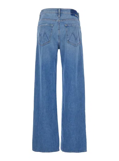 MOTHER 'THE DODGER SNEAKER' BLUE FIVE POCKET JEANS IN DENIM WOMAN