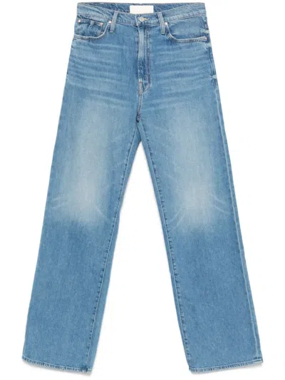 Mother The Dodger Sneaker Jeans In Blue