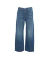 Mother 'the Dodger' Wide Leg Jeans In Blue