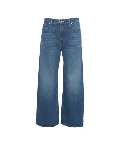 Mother 'the Dodger' Wide Leg Jeans In Blue