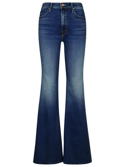 MOTHER MOTHER 'THE DOOZY' BLUE COTTON BLEND JEANS