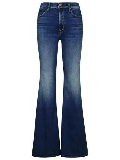 Mother 'the Doozy' Blue Cotton Blend Jeans In Black