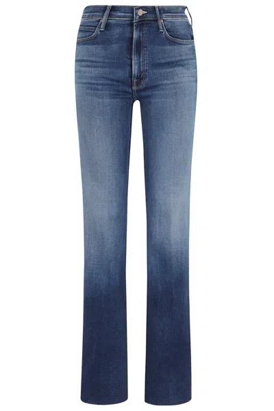 Mother The Doozy Fray Jeans In Blue