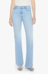 Mother The Doozy High Waist Flare Jeans In Blue