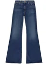 Mother The Dodger Prep Ankle Yee Haw Wide Leg Jean In Blue