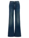 Mother The Twister Sneak High Waist Flared Wide Leg Jeans In Blue